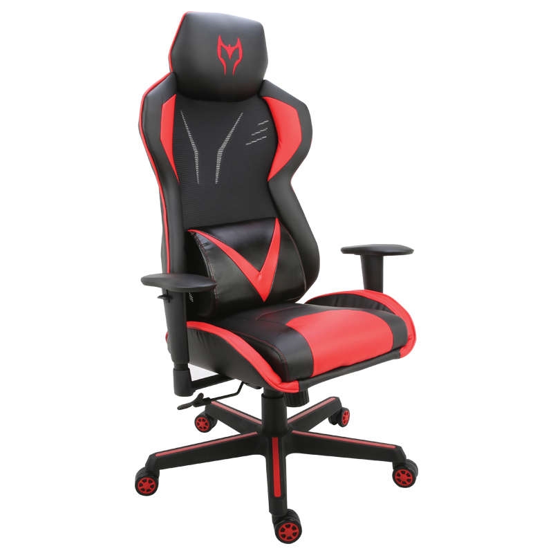 Πολυθρόνα gaming με mesh πλάτη - Μαύρο/κόκκινο 65x58x43-124/54-134 εκ.