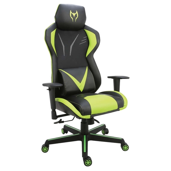 Picture of A6100-G BLACK/GREEN GAMING ARMCHAIR