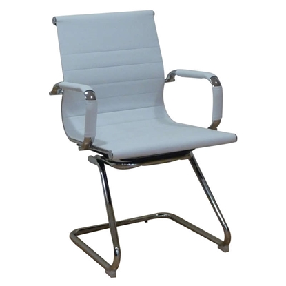Picture of A8250 WHITE PU (2 pcs/ctn) VISITOR ARMCHAIR