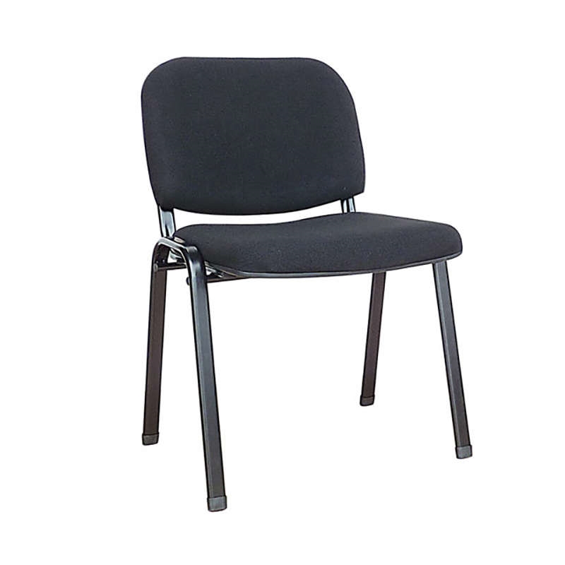 Καρέκλα αναμονής με ύφασμα - Μαύρο 54x58.5x47-78.5 εκ. | Milos