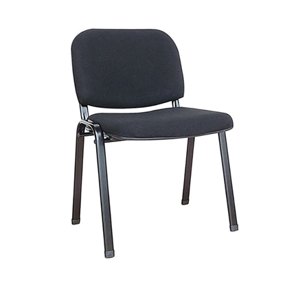 Picture of MILOS BLACK FABRIC VISITOR CHAIR/BLACK FRAME