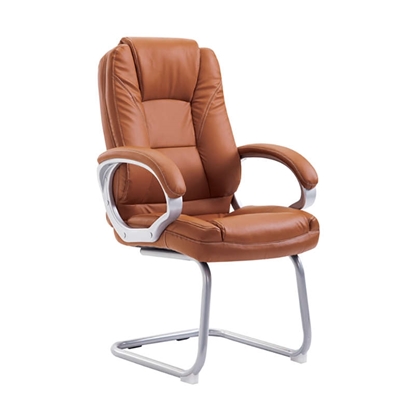 Picture of A5600V BROWN PU (2pcs/ctn) VISITOR ARMCHAIR