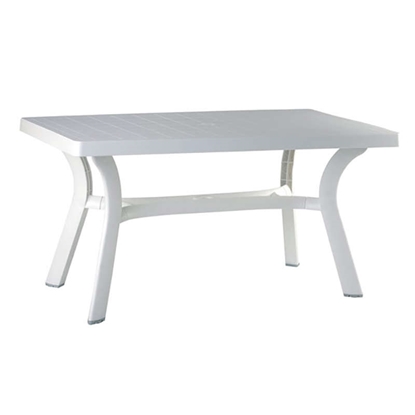 Picture of ROMA 80Χ140Χ72cm. WHITE TABLE