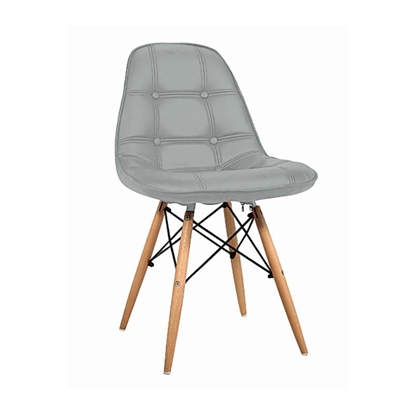 Picture of AMANTA GREY (4pcs/ctn) CHAIR/WOOD/PP