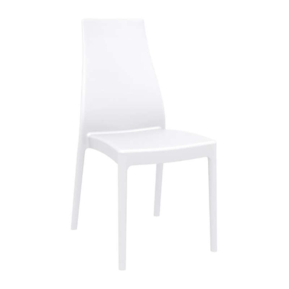 Picture of MIRANDA WHITE (4pcs/ctn) CHAIR POLYPROPYLENE