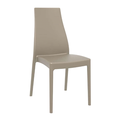 Picture of MIRANDA TAUPE (4pcs/ctn) CHAIR POLYPROPYLENE