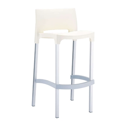 Picture of GIO BEIGE BAR STOOL 75cm. POLYPROPYLENE
