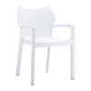 Picture of DIVA WHITE ARMCHAIR POLYPROPYLENE