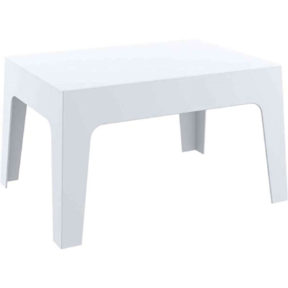 Picture of BOX TABLE 70X50X43cm. WHITE POLYPROPYLENE