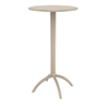 Picture of OCTOPUS BAR TABLE D.60X108cm. TAUPE POLYPROPYLENE
