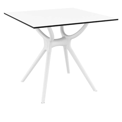 Picture of AIR TABLE 80Χ80Χ74cm. WHITE LAMINATE 12mm
