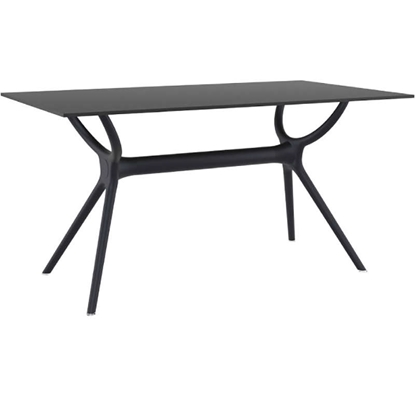 Picture of AIR TABLE 140Χ80Χ74cm. BLACK LAMINATE 12mm