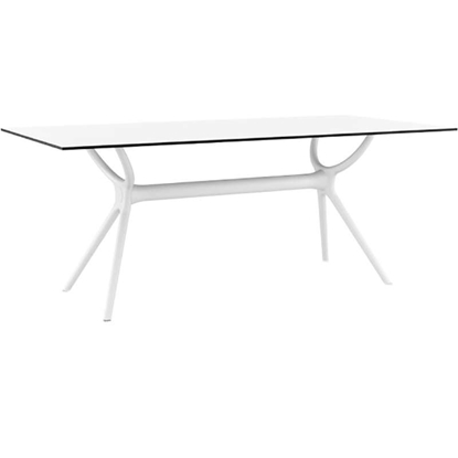 Picture of AIR TABLE 180Χ90Χ74cm. WHITE LAMINATE 12mm