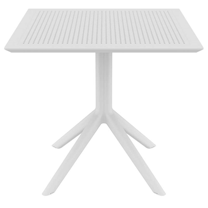Picture of SKY TABLE 80X80X74cm. WHITE POLYPROPYLENE