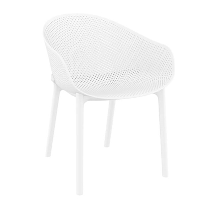Picture of SKY WHITE ARMCHAIR POLYPROPYLENE