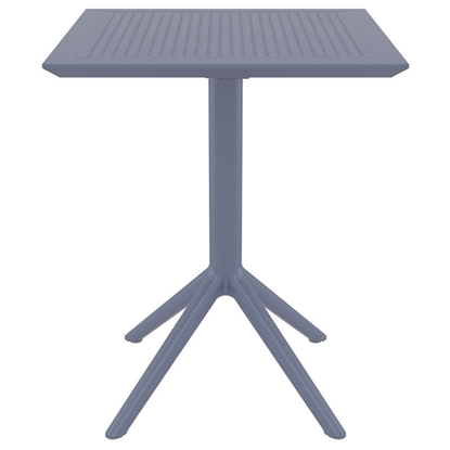 Picture of SKY TABLE FOLDING 60X60X74cm. DARK GREY POLYPROPYLENE