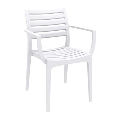 Picture of ARTEMIS WHITE ARMCHAIR POLYPROPYLENE