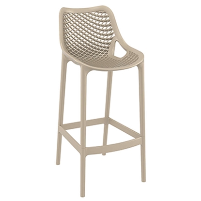 Picture of AIR 75cm. BAR STOOL TAUPE POLYPROPYLENE