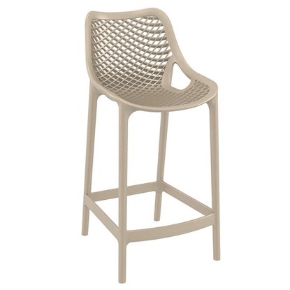 Picture of AIR 65cm. BAR STOOL TAUPE POLYPROPYLENE