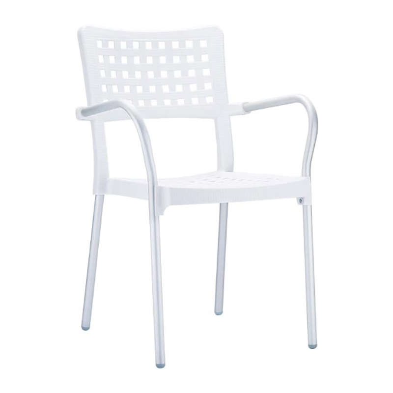 GALA WHITE ΠΟΛΥΘΡΟΝΑ ΠΟΛ/ΝΙΟΥ/ΑΛΟΥΜ. 55Χ49Χ85εκ.