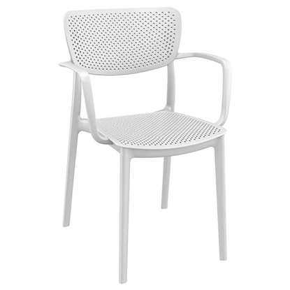 Picture of LOFT WHITE ARMCHAIR POLYPROPYLENE