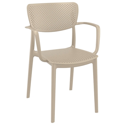 Picture of LOFT TAUPE ARMCHAIR POLYPROPYLENE