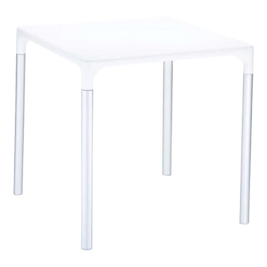 Εικόνα από MANGO ALU.WHITE 72Χ72Χ72εκ. ΤΡΑΠΕΖΙ