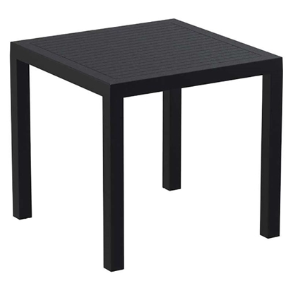 Picture of ARES TABLE 80X80X75cm. BLACK POLYPROPYLENE