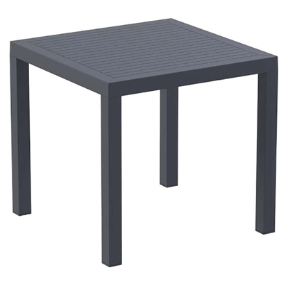 Picture of ARES TABLE 80X80X75cm. DARK GREY POLYPROPYLENE