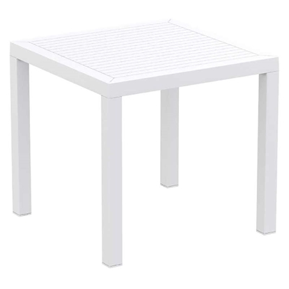 Picture of ARES TABLE 80X80X75cm. WHITE POLYPROPYLENE
