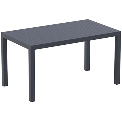 Picture of ARES TABLE 140X80X75cm. DARK GREY POLYPROPYLENE