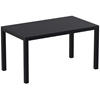 Picture of ARES TABLE 140X80X75cm. BLACK POLYPROPYLENE