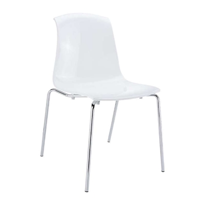 Picture of ALLEGRA GLOSSY WHITE(4pcs/ctn) CHAIR