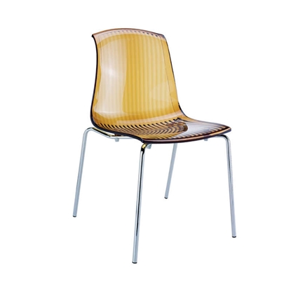 Picture of ALLEGRA AMBER TRANSP.(4pcs/ctn) CHAIR