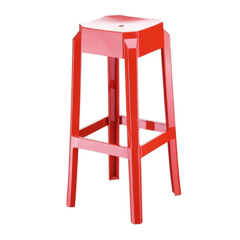 FOX 75εκ.(Σ2)ΣΚΑΜΠΟ GLOSSY RED 36X36X75εκ.