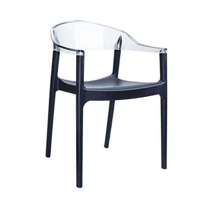 Picture of CARMEN BLACK/CLEAR ARMCHAIR