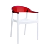 Picture of CARMEN WHITE/RED ARMCHAIR
