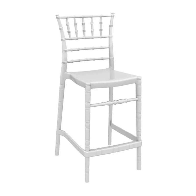 CHIAVARI 65εκ.ΣΚΑΜΠΟ(Σ4)GLOSSY WHITE 47Χ51Χ103εκ.