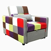 Picture of MAGIC PATCHWORK FABRIC ARMCHAIR BED 85Χ103cm.