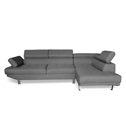 Εικόνα της CORNER ΓΚΡΙ ΥΦΑΣΜΑ ΑΡΙΣΤΕΡΗ ΓΩΝΙΑ 250X153εκ.