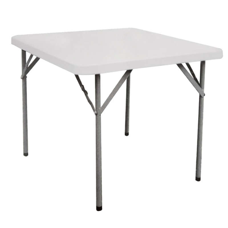 Πτυσσόμενο τραπέζι catering - Γκρι/Λευκό 86x86x74 εκ.