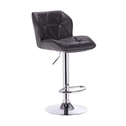 Picture of BAR86 MARGO BLACK PU (2pcs/ctn) BAR STOOL WITH GASLIFT