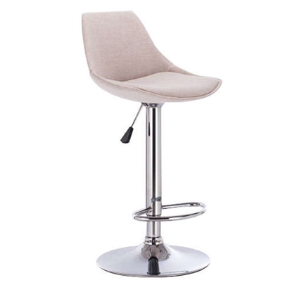 Picture of BAR88 CREAM FABRIC (2pcs/ctn) BAR STOOL WITH GASLIFT