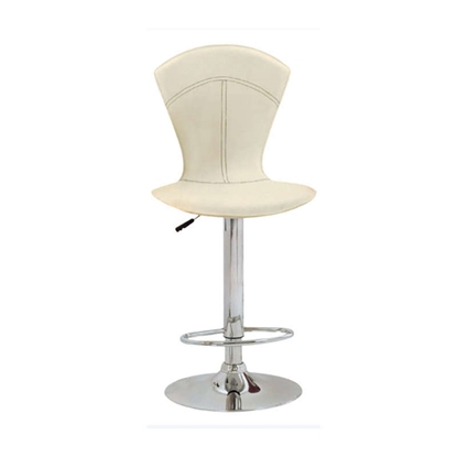 Picture of BAR56 CREAM PVC (2pcs/ctn) BAR STOOL WITH GASLIFT