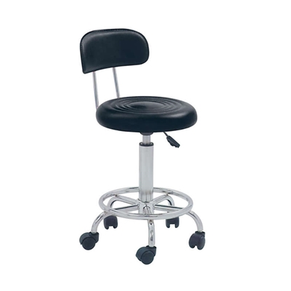 Picture of BAR72 BLACK PU (2pcs/ctn) OFFICE STOOL WITH GASLIFT