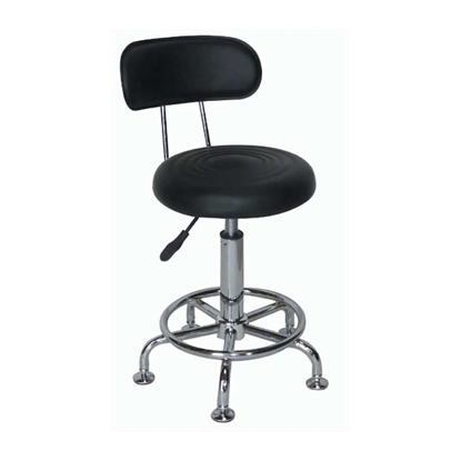 Picture of BAR73 BLACK PU (2pcs/ctn) OFFICE STOOL WITH GASLIFT