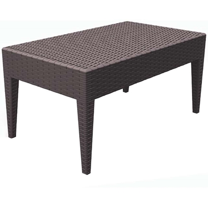 Picture of MIAMI BROWN TABLE 92X53X45cm. POLYPROPYLENE
