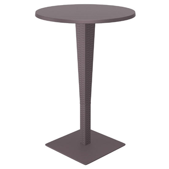 Picture of RIVA BAR TABLE D.70/108cm. BROWN POLYPROPYLENE