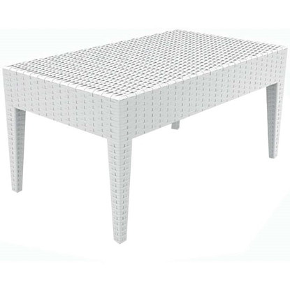 Picture of MIAMI WHITE LOUNGE TABLE 92X53X45cm. POLYPROPYLENE