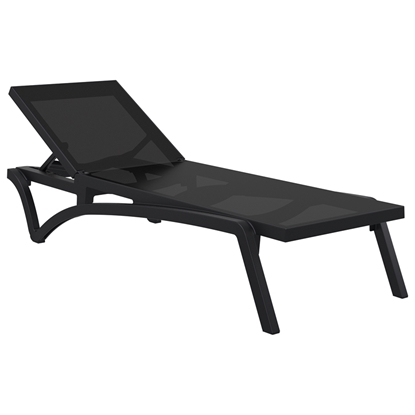 Picture of PACIFIC SUNLOUNGER BLACK/BLACK POLYPROPYLENE